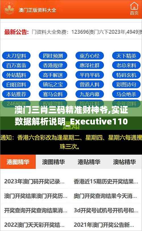 澳门三肖三码精准财神爷,实证数据解析说明_Executive110.939