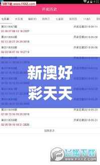 新澳好彩天天免费资料,快捷解决方案_Harmony7.194