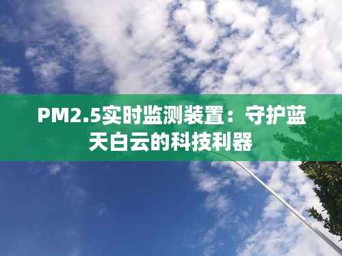 PM2.5实时监测装置：守护蓝天白云的科技利器