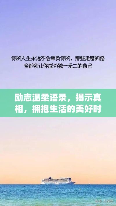 励志温柔语录，揭示真相，拥抱生活的美好时光