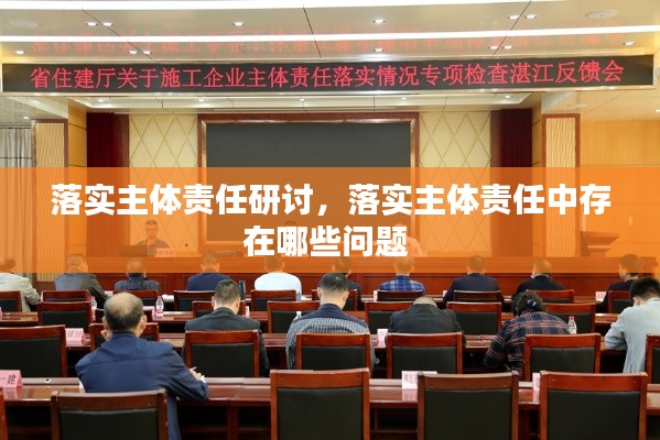 落实主体责任研讨，落实主体责任中存在哪些问题 