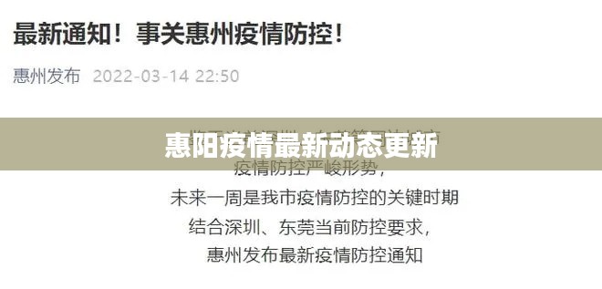 惠阳疫情最新动态更新